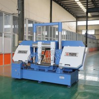 GB4260金屬帶鋸床魯班鋸業(yè)生產(chǎn)廠家 人工輔助液壓半自動