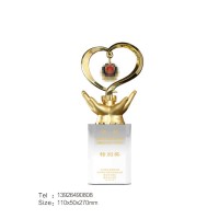 警隊之星獎杯警局評選表彰最美警察稱號獎杯供應商