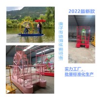 新款游樂設備腳踏船網紅水上腳踏船公園無動力腳踏船