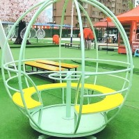 兒童旋轉地球儀轉圈景區農莊非標定制網紅無動力游樂設備圓形轉盤