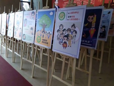 西安廣告kt板噴繪，室內(nèi)寫真印刷kt板噴畫，立式落地海報架