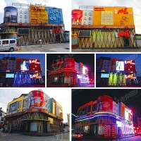 燈飾畫樓體連廓天幕樓盤酒店樓體美陳亮化夜景玻璃戶外商場(chǎng)燈飾畫