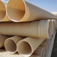 PVC波紋管 大口徑排污管 城市排水波紋管