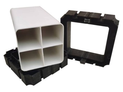 通信方管管枕多孔塑料管支架92/107/162/格柵管管枕