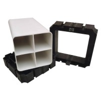 通信方管管枕多孔塑料管支架92/107/162/格柵管管枕