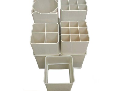 PE格柵管接頭 四六九孔柵格管接頭 PE方管套筒 六孔直接