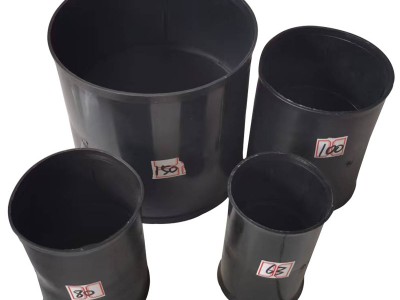 黑色PE穿線管接頭 電力管管直接 免熱熔承插式快速活接頭