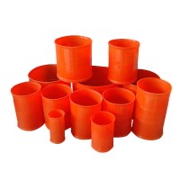 加長橘紅色電力管接頭電纜管接頭MPP電力管直接高壓護套管外接