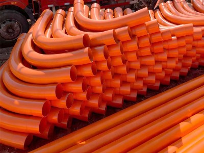 耐腐蝕CPVC電力管彎頭DN160 45度90度穿線管大弧彎