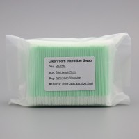 MS758L短桿單層超細纖維布頭無塵凈化工業棉簽清潔擦拭棒